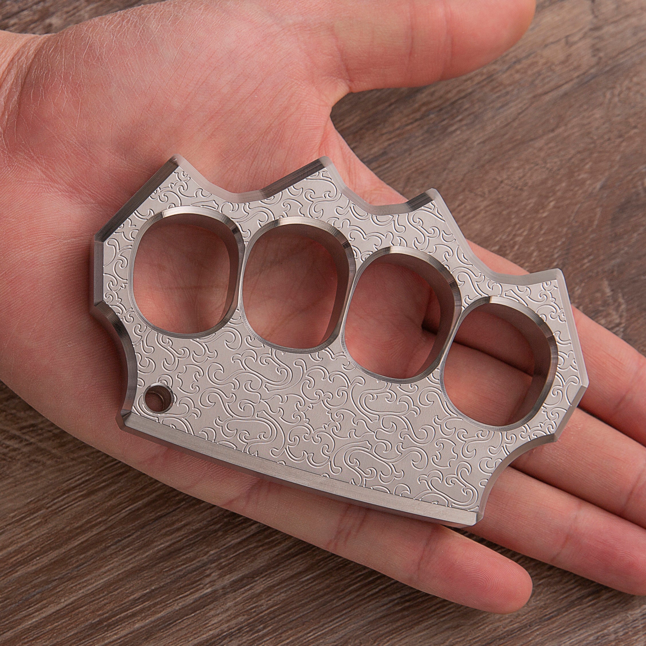 2025 New Black Wukong Full Stainless Steel Metal Knuckles Weapon Brass Knuckles - Tophatter Daily Deals